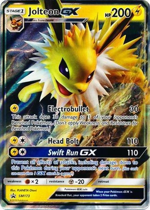 Jolteon GX - SM173 - Pokemon Sun & Moon Promo Ultra Rare Card NM