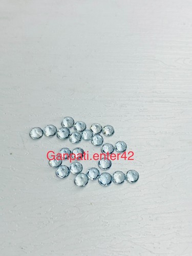AQUAMARINE LOOSE GEMSTONE FACETED ROUND CUT 2.5x2.5 MM NATURAL CALIBRATED SIZE E - Picture 4 of 7