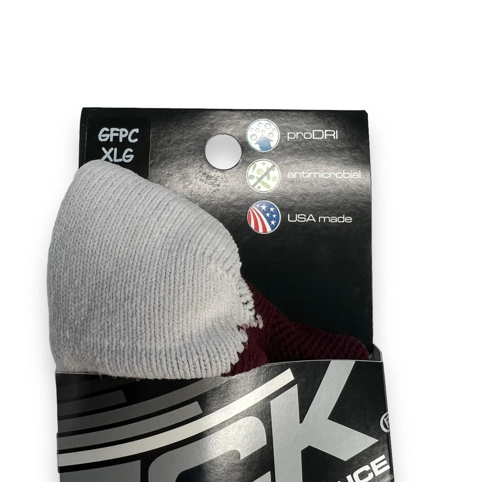 Calcetines TCK Performance Gris Borgoña Talla X- Grande 12-15 Foto 2 de 3