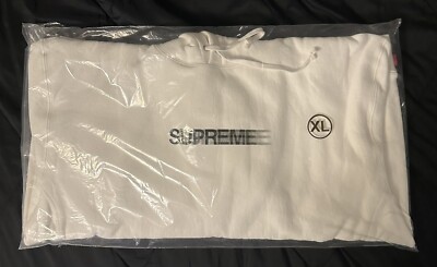 Supreme Motion Logo Hoodie Hooded Sweatshirt SS23 XL White NEW IN