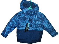 Children's Place Winter Coat Fleece Shell Jacket Size 4 xs/tp Blue Coat NWT Camo