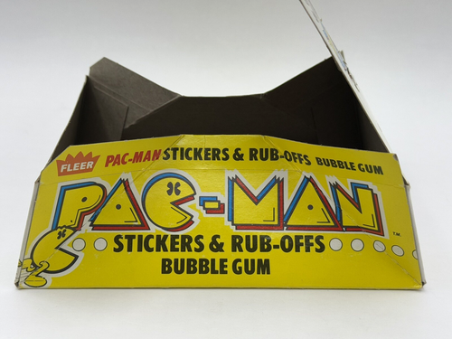 1980 Fleer Pac-Man Vintage Empty Display Wax Stickers Gum Box Topps FLAT EUC 527 - Picture 10 of 12