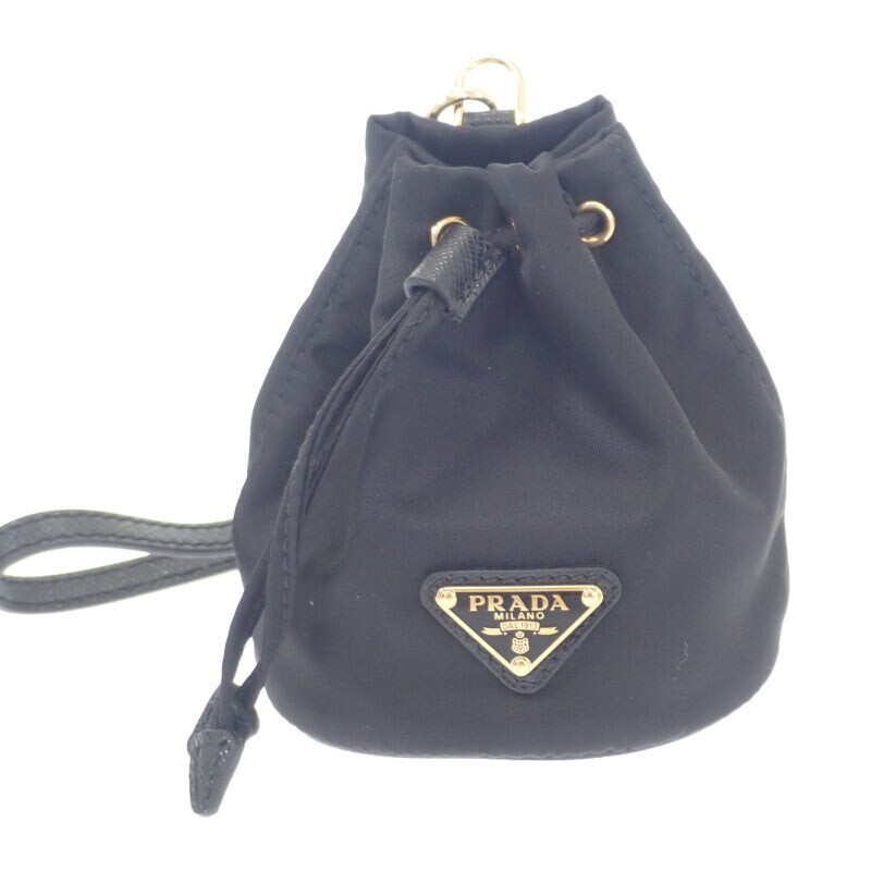PRADA Mini Icon Bag Charm Nylon Black Women's ISY | eBay