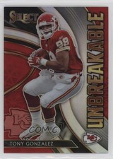 2020 Panini Select Unbreakable Silver Prizm Tony Gonzalez #U25 HOF 11h3