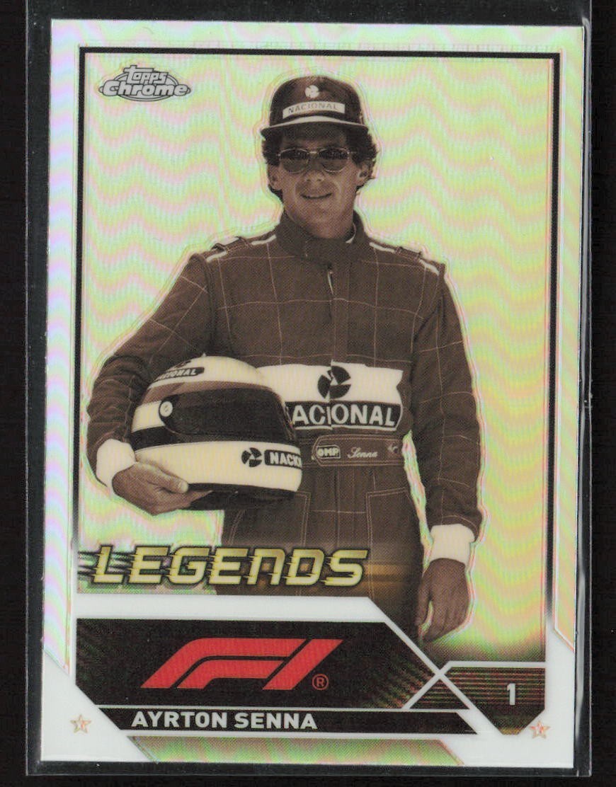 Ayrton Senna 2023 Topps Chrome Formula 1 F1 Legends Refractor #198