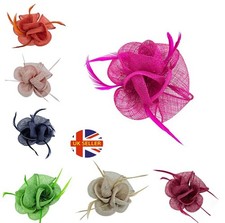 Small Feather Flower Hair Hat