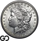 1902 Morgan Silver Dollar, Blast White Solid Gem BU++ Better Date