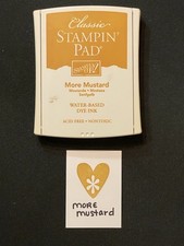 Stampin Up Classic More Mustard Linen Dye Ink Pad