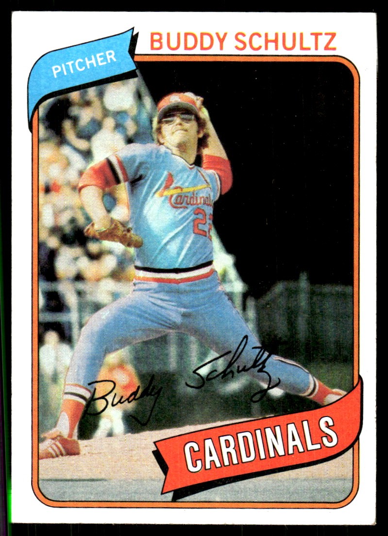 Buddy Schultz 1980 Topps #601 Cardinals MLB READ FREE SHIPPING AutographDen
