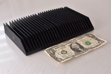 221mm x 135mm x 33mm Large Aluminum Heat Sink Radiator Power Amplifier -Black-
