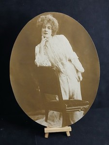 Mrs. Leslie Carter (1857-1937) Original Photo 9x12 The Haunted Actress