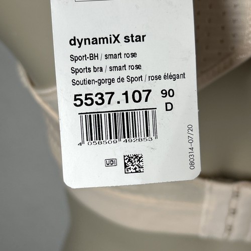 Anita Active DynamiX Star Sport Bra 40D Smart Rose Back Support Non-Padded Pink - Picture 10 of 12