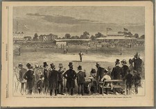 Base-ball in England - the match on Lord's cricket grounds between the Red
