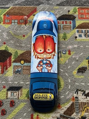 Vintage Red Eyed Ronnie Creager Blind Garbage Pail Kids Skateboard Skate Deck
