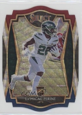 2020 Panini Select Premier Level Tri-Color Prizm Die-Cut La'Mical Perine 0b3o