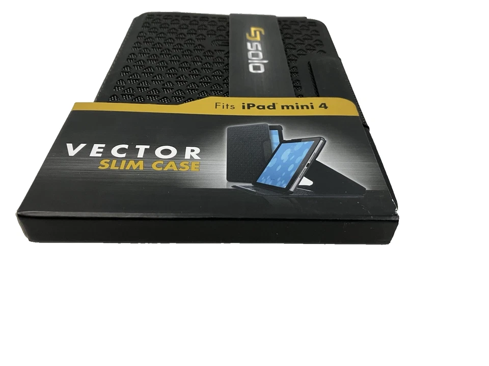 Solo Vector Slim Case For iPad Mini4 Black Brand New - Image 2 of 4