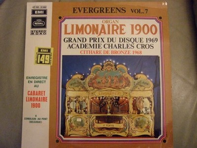 Limonaire 1900 - Evergreens Vol. 7 Organ Limonaire 1900 (VINYL)