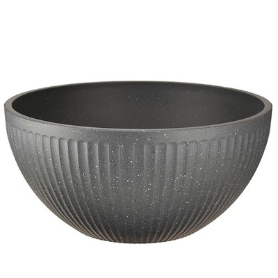 Pflanzschale Kunststoff Anthrazit Ø35cm H16,5cm Garten Balkon