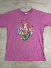 Vintage Disney Ariel Shirt Youth Small Little Mermaid Cartoon 90s Baby Tee