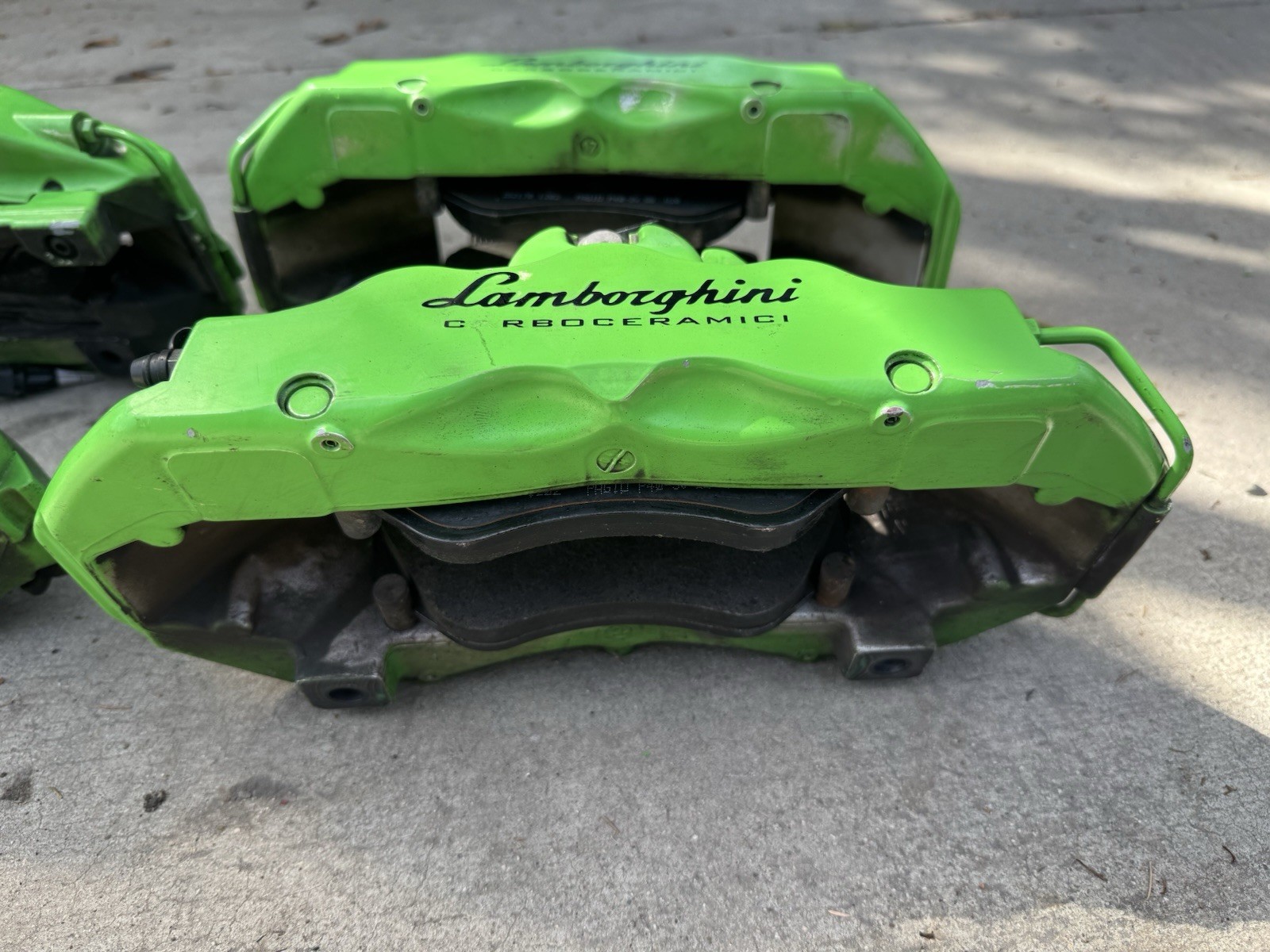 Lamborghini Huracan Carbon Ceramic Brake Caliper Set Front Rear Calipers OEM