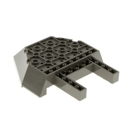 1x Lego Cockpit 12x10x2 2/3 Vintage Dark Grey Rock Raiders 4980 4970 30299