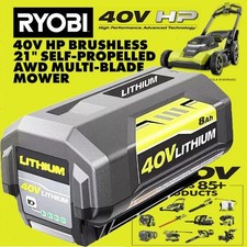 For Ryobi 40V Battery 8.0Ah Lithium New OP4050 OP40602 OP40261 OP4060 OP4030 40V
