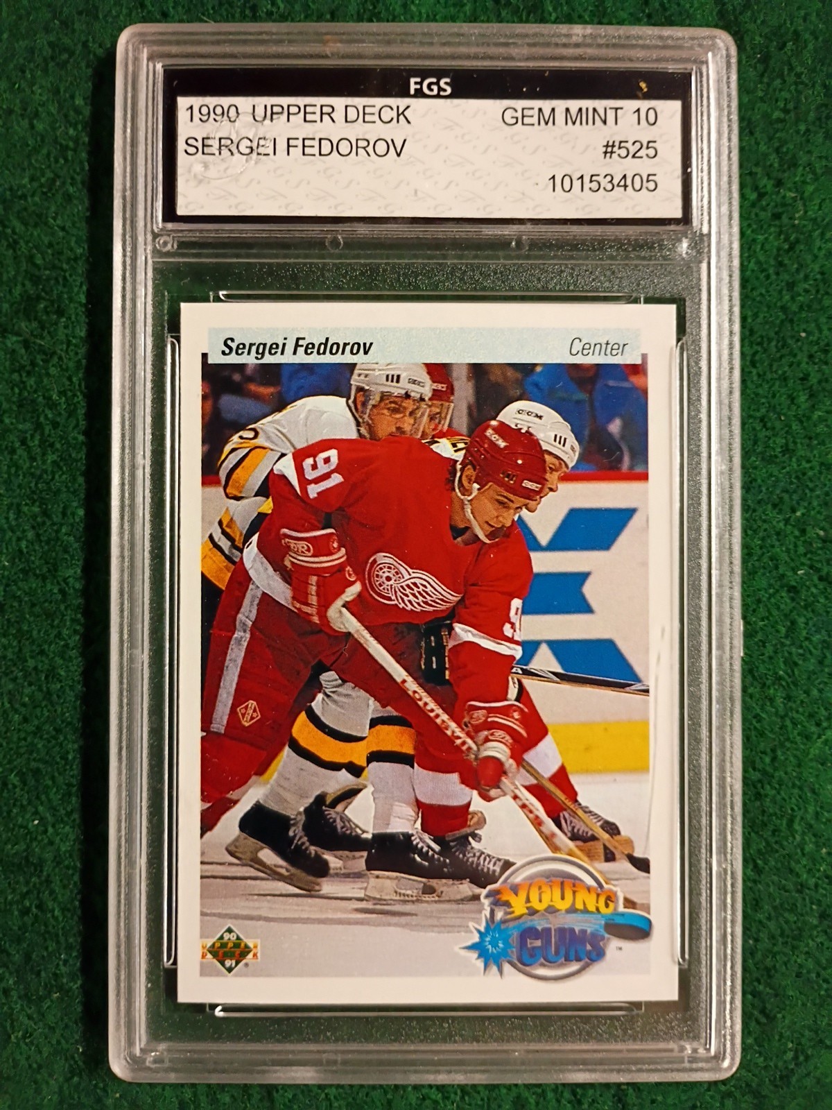 1990 Upper Deck #525 Sergei Fedorov Young Guns RC Rookie FGS 10 Gem Mint