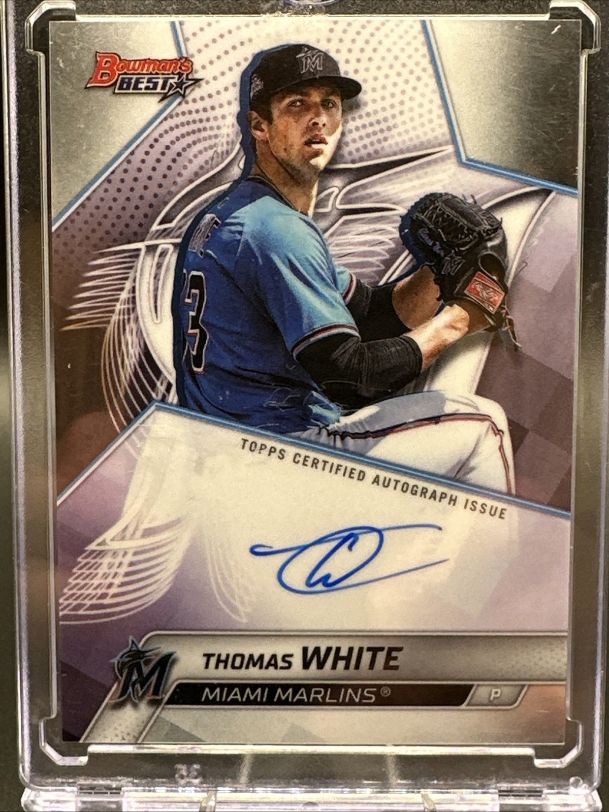 2025 Bowman’s Best Thomas White Best of 2025 Auto #B25-TW Miami Marlins