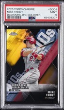 2020 TOPPS CHROME DECADE OF DOMINANCE DIE-CUT #DOD1 MIKE TROUT 18/50 PSA 9
