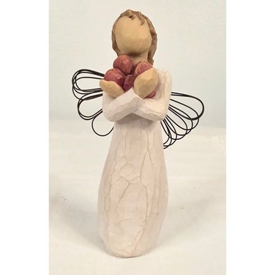 Willow Tree Good Health Angel Figurine Susan Lordi Demdaco Red Apples 2003