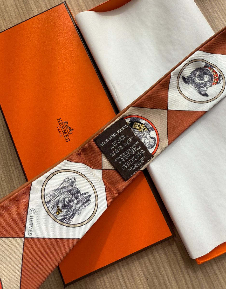 New Hermes Colliers et Chiens forever Twilly Dog leather trims