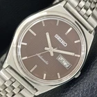 GENUINE VINTAGE SEIKO AUTOMATIC 6309A JAPAN MENS BROWN DIAL WATCH a702321-1