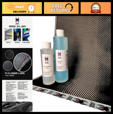 12" x 5FT Carbon Fiber Twill Weave Fabric Sheet - DIY Resin Kit for Crafts