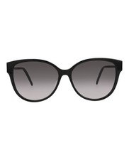 Saint Laurent Womens Round/Oval Black Black Smoke Fashion Designer Eyewear