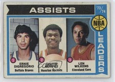 1974-75 Topps Ernie DiGregorio Calvin Murphy Lenny Wilkens #149 HOF 0q3