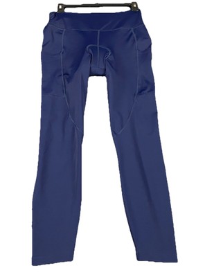Sweaty Betty Cycling Velo Padded  Leggings 7/8 Length Reflective cycle Navy 8-10
