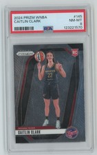Caitlin Clark 2024-25 Panini Prizm WNBA RC PSA 8 #145 Indiana Fever