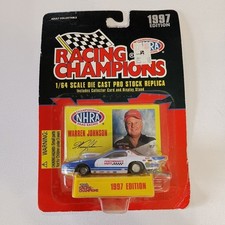 Racing Champions Warren Johnson 1/64 Diecast w/Collector Card 1997 Edition Y2k