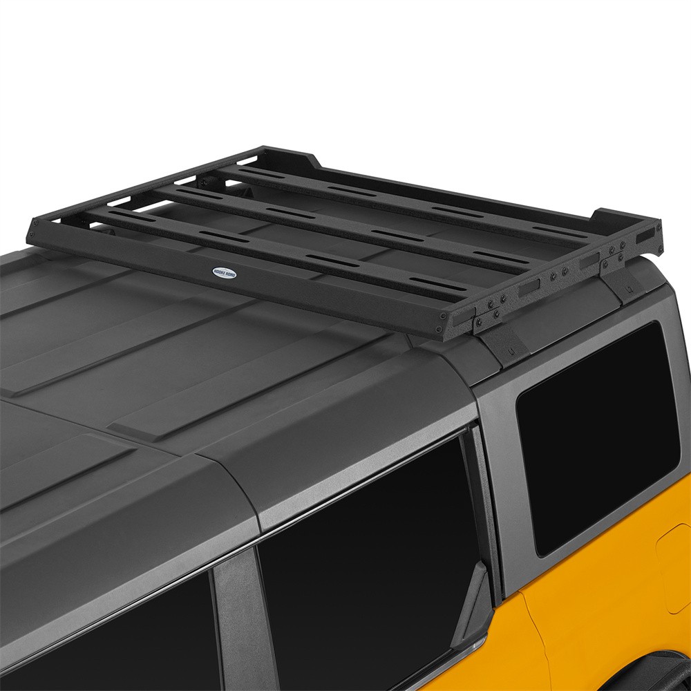 Heavy Duty Rear Roof Rack Cargo Basket For 2021-2025 Ford Bronco 4-Door Hard Top