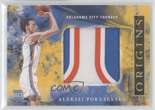 2020-21 Panini Origins Rookie Jumbo Jerseys Gold 10/10 Aleksej Pokusevski 4k8