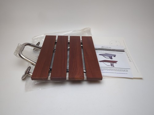 DreamLine SHST-01-TK Natural Teak Folding Shower Seat