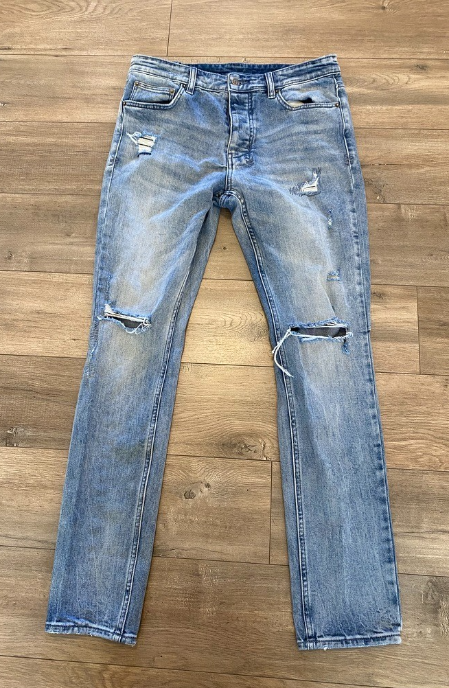 こつぶ Ksubi Jeans Mens 33X32 Blue Denim Button Fly Chitch Layover