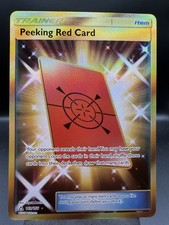 Peeking Red Card - 169/156 - Pokemon Ultra Prism Sun & Moon Secret Rare Card NM on eBay