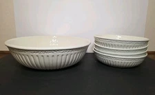 New Mikasa Italian Countryside 5 Pc Pasta Bowls serving Set Earthenware KT058 