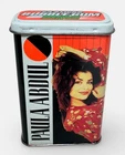 Vintage 1991 Paula Abdul Rock Express Empty Bubble Gum Tin Container Promo