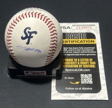 Jung Hoo Lee Signed SF Giants City Connect Baseball Autographed Auto + JSA COA