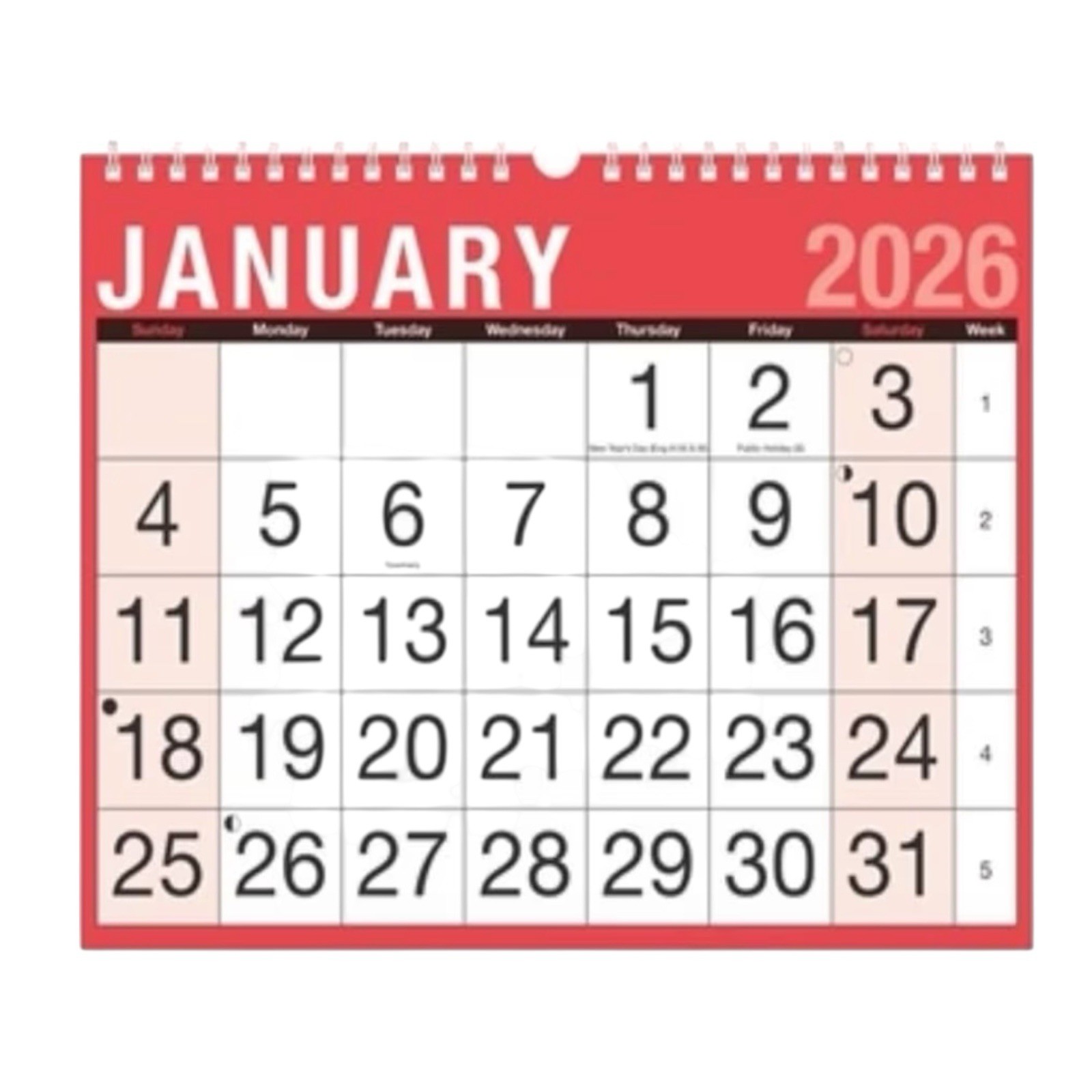 2026 Easy Month To View A4 Planner Wall Calendar One Month To View Office Home