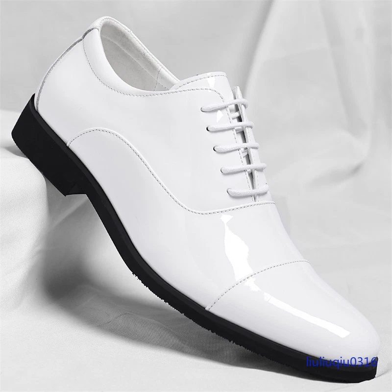 White Patent Leather Dress Shoes for Men for sale - eBay