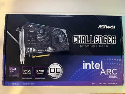 ASRock Challenger Intel Arc A580 12GB GDDR6 OC RGB PCIe x16 HDMI/DP