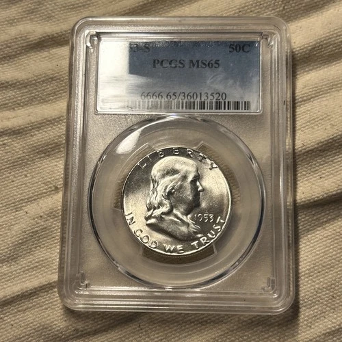 1953-S Franklin Half Dollar — photo from the most recent tracked eBay sale